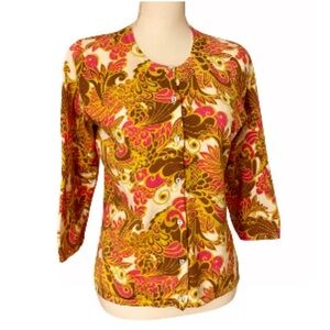 Colorful Paisley Women's Cardigan